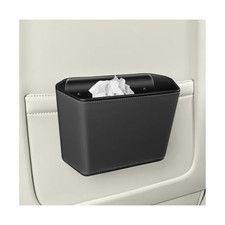 Car Trash Can, Small Waterproof Vehicle Trash Bin Garbage Container for Black