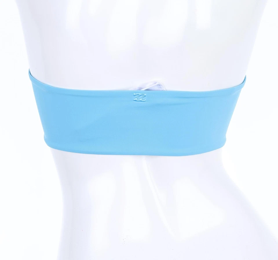 Top de bikini Billabong 284886 para mujer Sol Searcher bandeau azul Tahití talla pequeña Foto 2 de 4