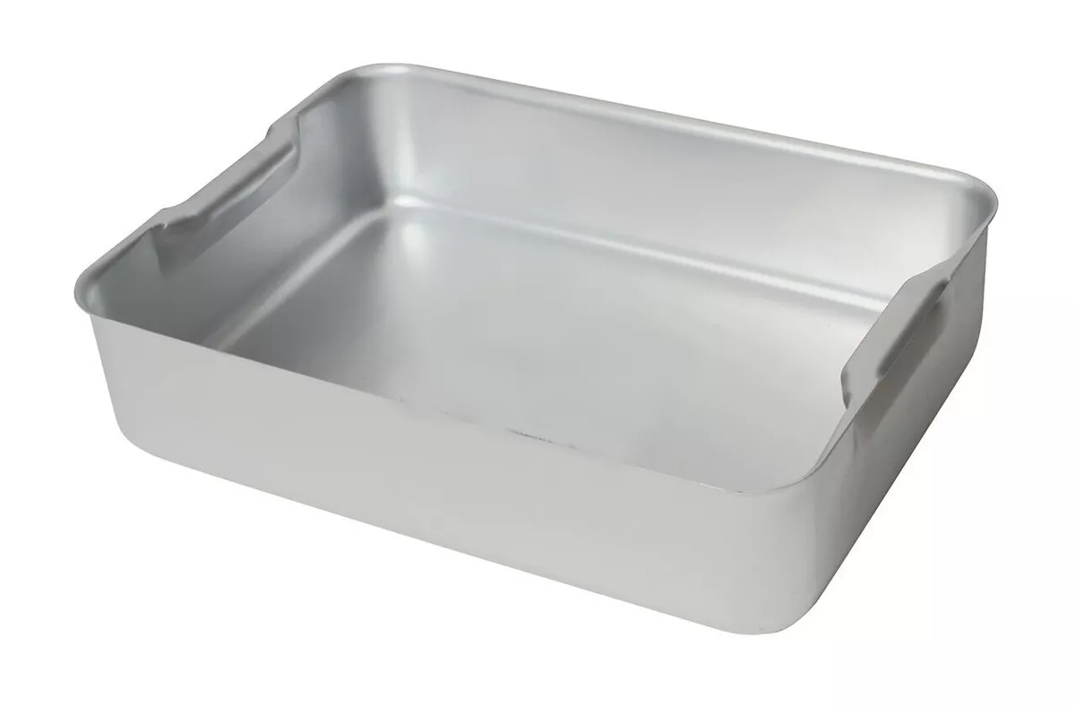 Aluminium Baking Tray Heavy Duty Deep Oven Roasting Dish 470x 355x 105mm  deep