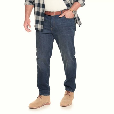 Men's Big & Tall Sonoma Goods For Life Regular Fit Jeans, Dark Stone, NWT