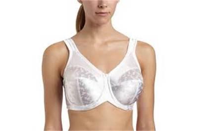 Lilyette by Bali Damen Komfort Spitze Minimizer BH 46DD WEISS