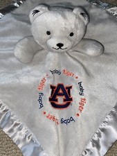 Baby Fanatic Tiger Auburn University Teddy Bear Plush Lovey Security Blanket EUC