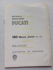Ducati 160 Monza Junior 1967 allegato varianti manuale uso libretto originale