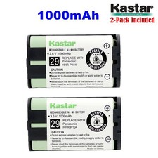 Kastar HHR-P104 Cordless Phone Battery NI-MH 3.6V 1000mAh For Panasonic Type29