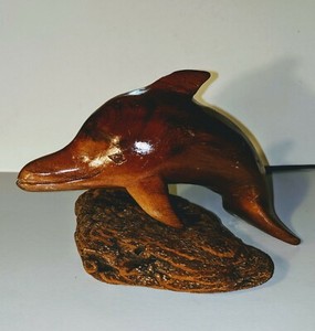 wooden dolphin