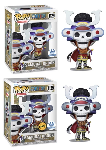 NEW 2022 Funko POP! One Piece - Samurai Brook #1129 Common / Metallic Chase Set