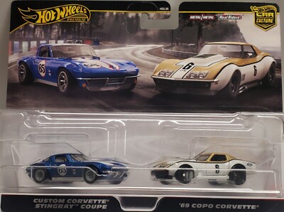 2024 Hot Wheels Car Culture 2 Pack Corvette Stingray & Copo Corvette