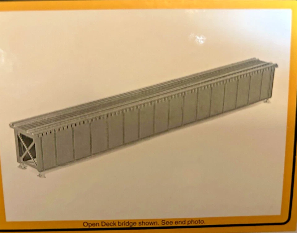 85 foot OPEN DECK GIRDER BRIDGE with BRIDGE TRACK - HO Scale - KIT 75505 - NEW - Image 3 of 4