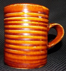 ribbed glass coffee mugs