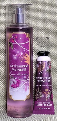 Bath & Body Works - Winterberry Wonder 2023 - 2 piece Set - Mist & Hand Cream