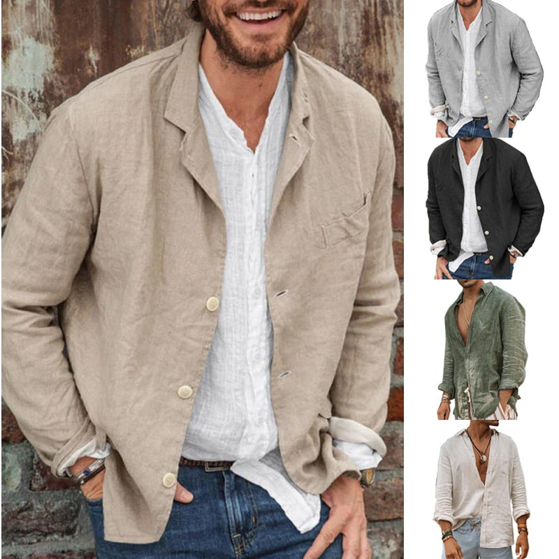 Cotton linen hotsell blazer mens