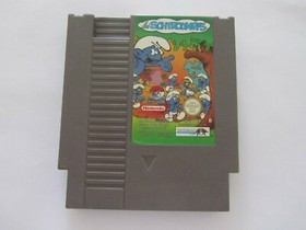 2x Nintendo NES : Les SCHTROUMPFS + Blowout  PAL B FRA Video Games