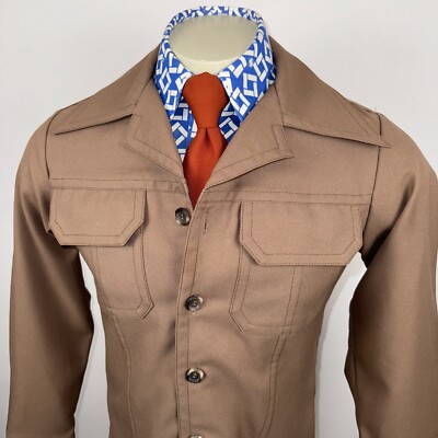 Vtg Levis Panatela Jacket Mens Leisure Suit Blazer Coat