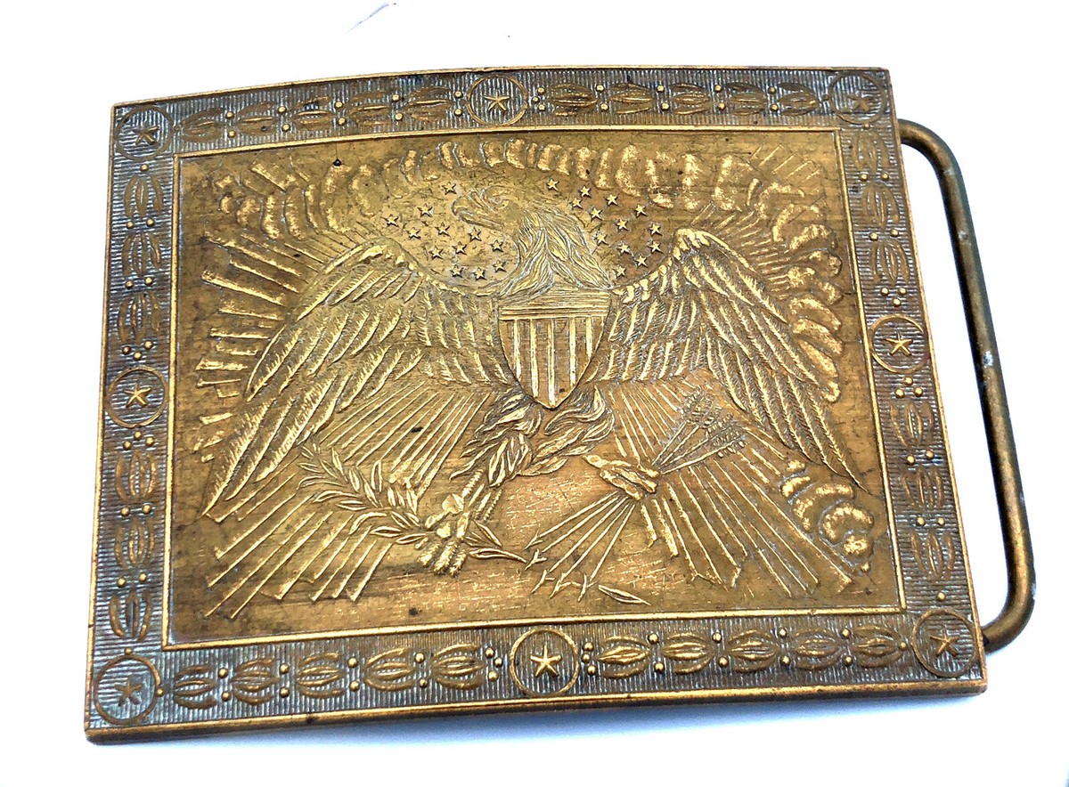 Retro Wilkinson Export Brass American Eagle Stars Stripes Statement Belt‎ Buckle Retro Wilkinson Export Brass American Eagle Stars Stripes  main image 3