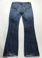 Citizens Of Humanity Ingrid Low Waist Flare Medium Wash Stretch Denim Jeans S 28