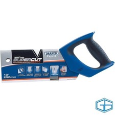 Image of DRAPER 250MM SUPERCUT TENON SAW HARDPOINT SOFT GRIP 11TPI/12PPI, STOCK NO: 49281
