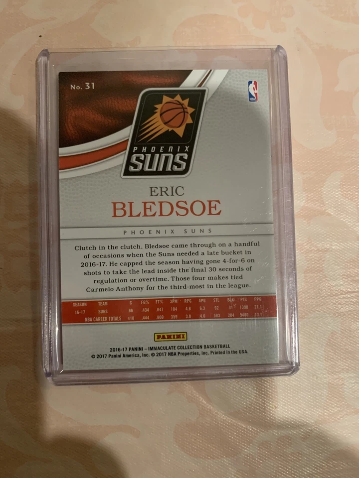2016-17 Immaculate Eric Bledsoe /99 - Image 2 of 2