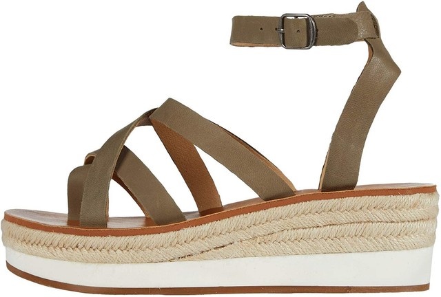 Lucky BRAND Women's Jakina Espadrille Wedge Sandal Fossilized Size 8.5 for sale online | eBay
