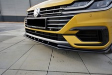 CUP Spoilerlippe SCHWARZ für VW Arteon R-Line Frontspoiler Spoilerschwert ABS V3