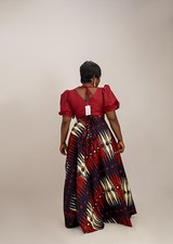 African print Maxi Dress for women Elegant Ankara Evening Gown  Size   L