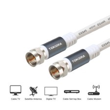 TV Antenna Cable F Type Male to F Type Male Flylead Aerial Cord Coax Lead — image 3