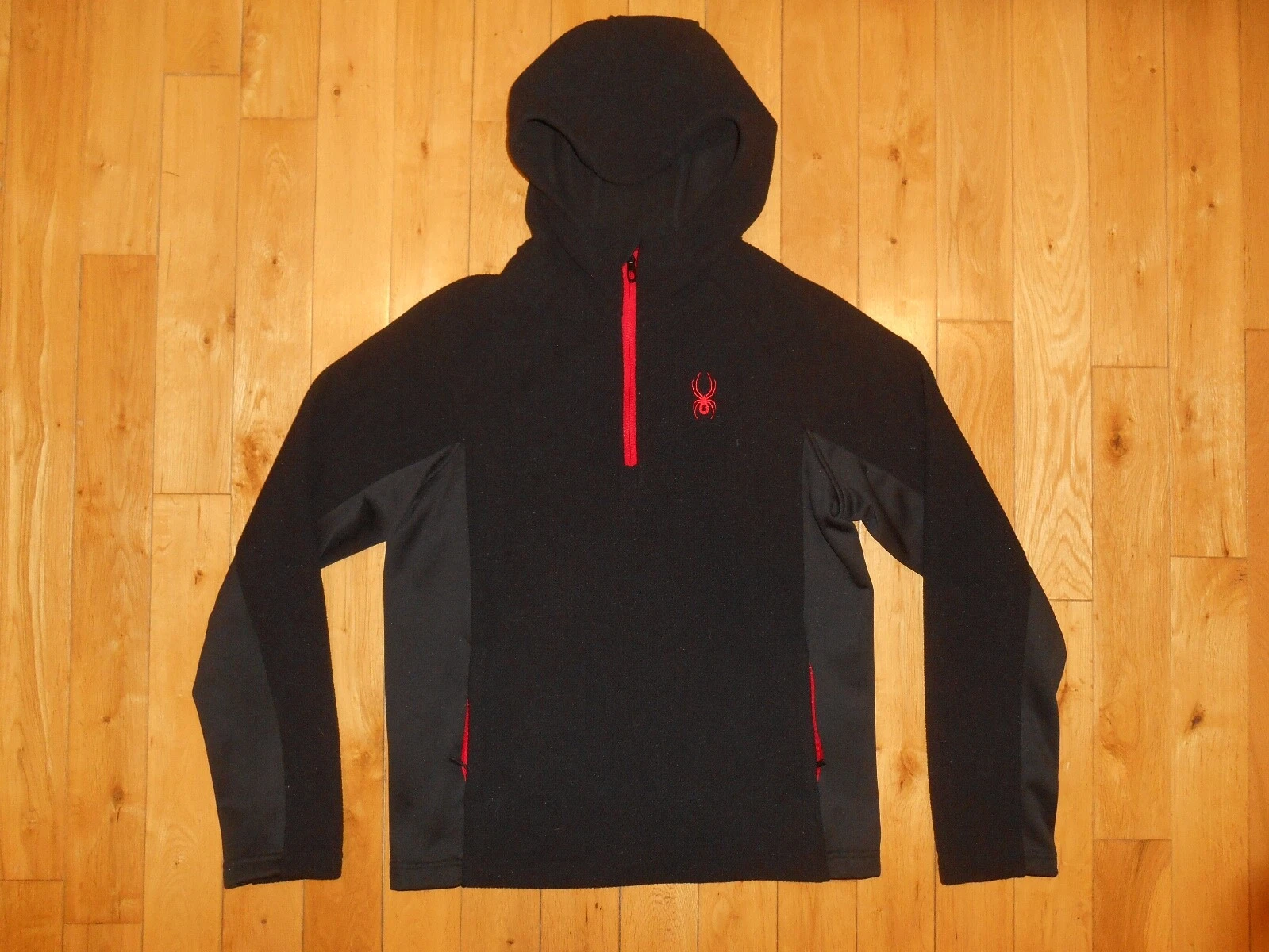 NWT SPYDER Pullover 1/4 Zip Fleece Lined Polar Jacket Mens Medium $99