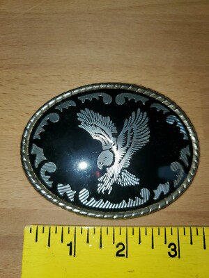 American Eagle Vtg Black Pebbled Genuine Leather Belt Silver Buckle USA Made S American Eagle Outfitters Black Belts for Women for sale | eBay main image 3