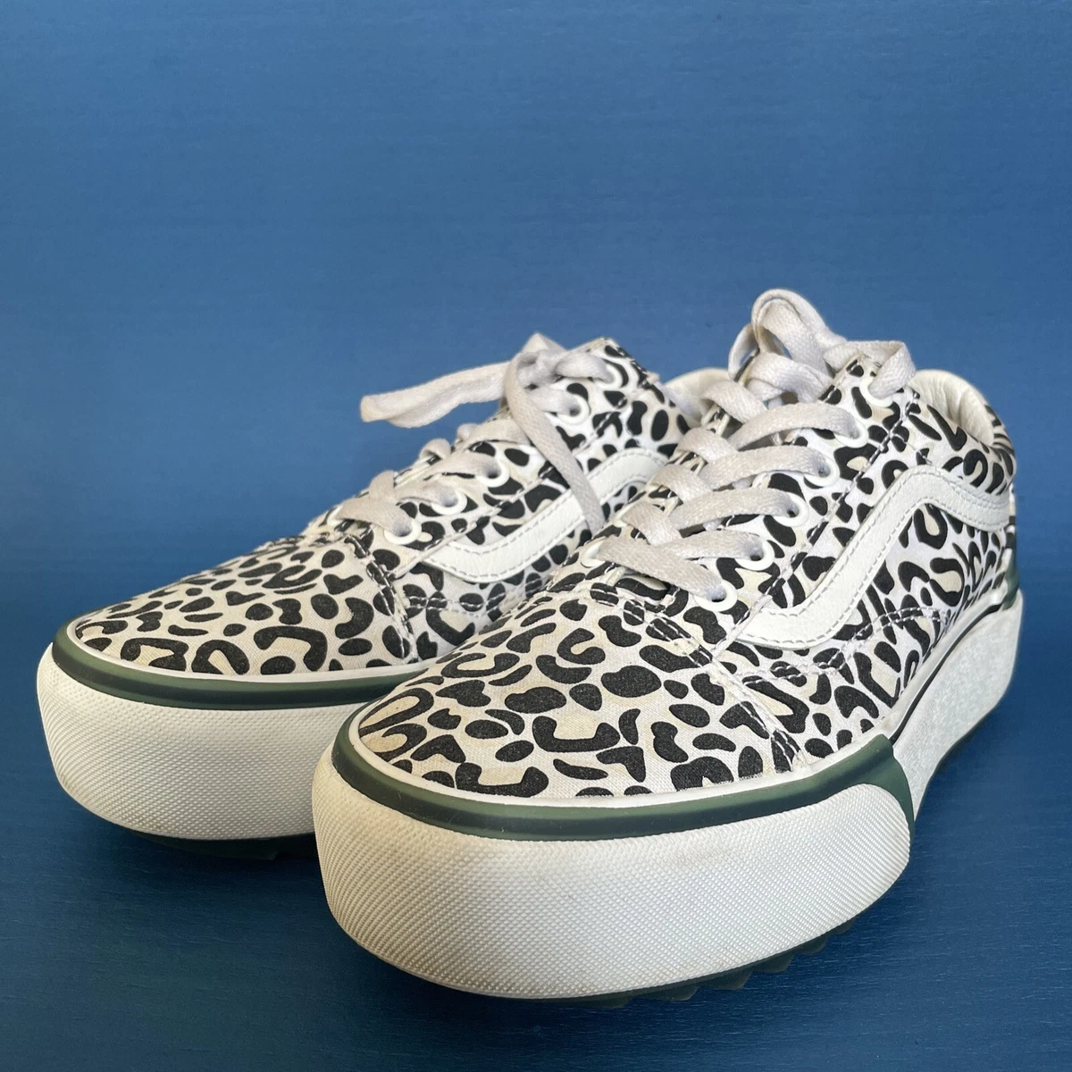 Vans old shop skool platform leopard