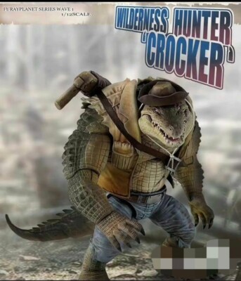 New Furay Planet 1/12 Wilderness Hunter Crocker Crocodile Action