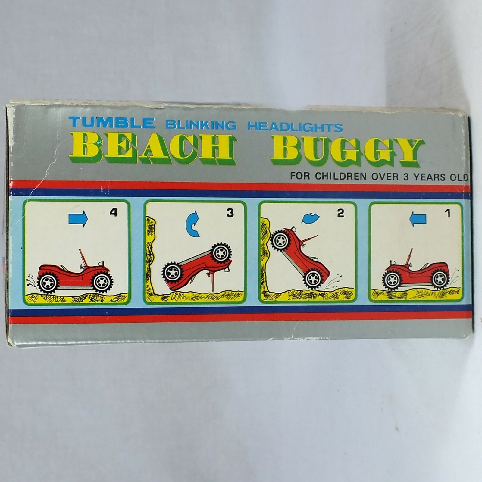 Rare Vintage Battery Operated Toy Tumble Beach Buggy Red | eBay