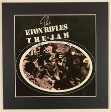 THE JAM - THE ETON RIFLES - Mounted Album Cover Display