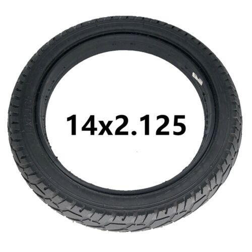 Solid Tires 14-Inch Electric Scooter 14x2125(57 254) Solid Rubber Tires Black-