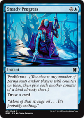 Steady Progress FOIL x1 NM-VLP Magic the Gathering MTG MM 2015 Edition # 58