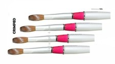 MISAKI - Cepillo de uñas acrílico Kolinsky para manicura en polvo (CRIMPADO)