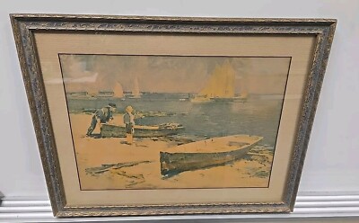 WALTER GRANVILLE-SMITH, (American, 1870-1938), THE BAY, Framed: 20''x15.5''x.75''