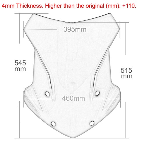 Front Windscreen Windshield Screen For BMW R 1250 GS GSA Adventure HP 2018-2024 - Picture 2 of 17