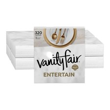 Vanity Fair Entertain Paper Napkins, 40 Count Pack of 8 , Disposable Napkins...