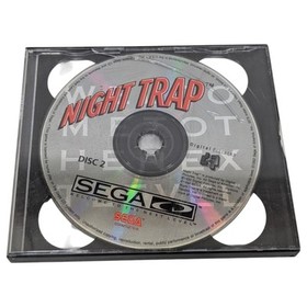Night Trap (Sega CD, 1992) Authentic Disc 1&2 Set,  Tested  Discs Only 
