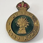 WW2 Womens Land Army WLA Home Front Original Enamel Uniform Hat Lapel Pin Badge