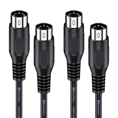 Cable Matters 2-Pack 5 Pin DIN MIDI Cable, 5 Pin MIDI Cable - 10 Feet