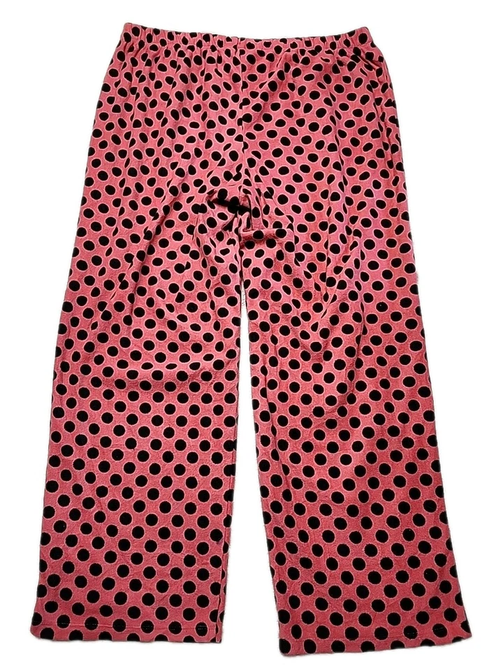 Pantalones de pijama Cacique para mujer a lunares talla grande 18/20 rosa y negro Foto 2 de 4
