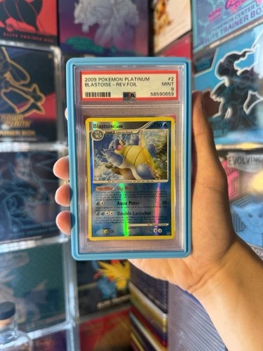 2009 POKEMON PLATINUM BLASTOISE-REVERSE FOIL #2 PSA 9 POP 31