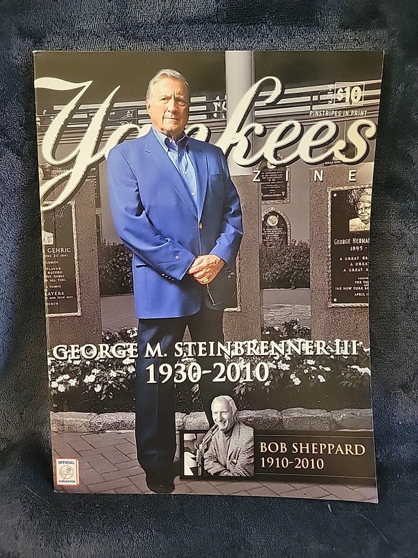 Yankees Magazine George M. Steinbrenner III 1930-2010 August 2010