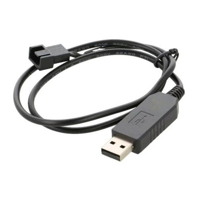 AK-CBFA10-60BK Cables: Supply for fan Connector: straight 0.6m Akasa