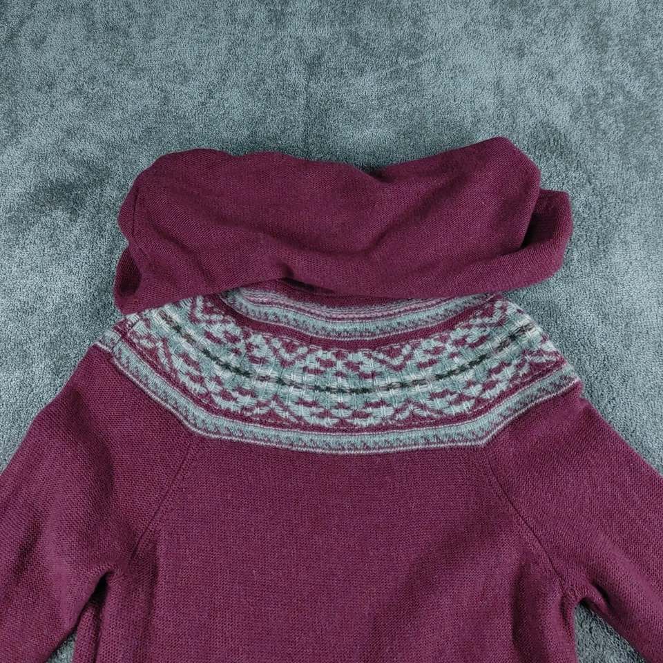 Vestido tipo jersey Fatface para mujer Reino Unido 14 púrpura boho cottagecore tejido mezcla de lana Foto 3 de 4