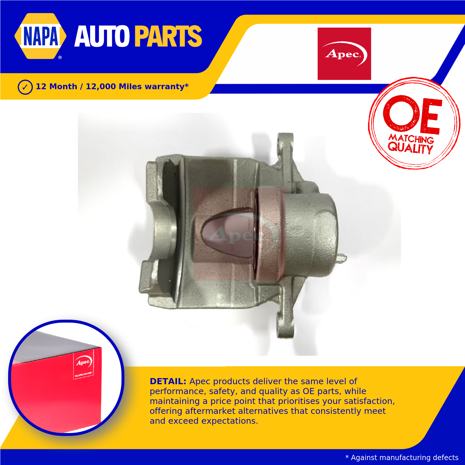 Brake Caliper Front Left LCA1597N Apec 2474213900 A2474213900 Quality Guaranteed
