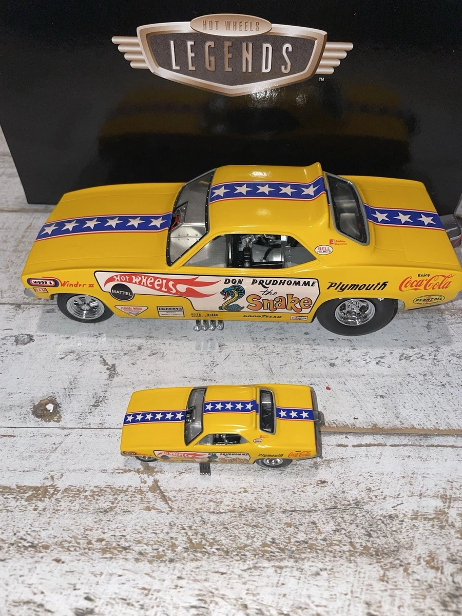 Hot Wheels 1:24 CUDA Legends to Life Don The Snake Prudhomme Funny