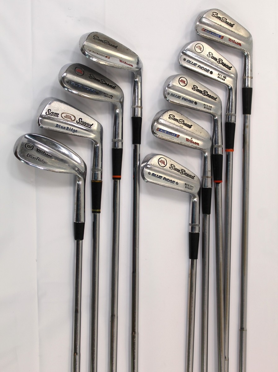 Vintage Wilson Sam Sneed Blue Ridge Iron Golf Club Set RH