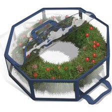 Wreath Storage Container Clear Christmas Wreath Storage Bag Dual Zipper