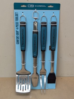 Char-Broil 4pc Comfort Grip Tool  Heat Resistance Grill Cookware Set